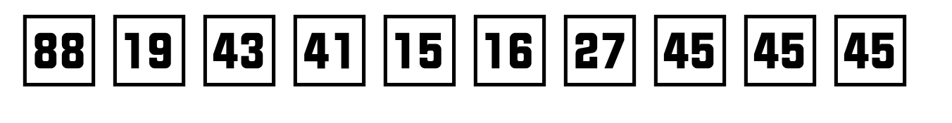 Numbers Style Two Numbers Style Two Square Positive